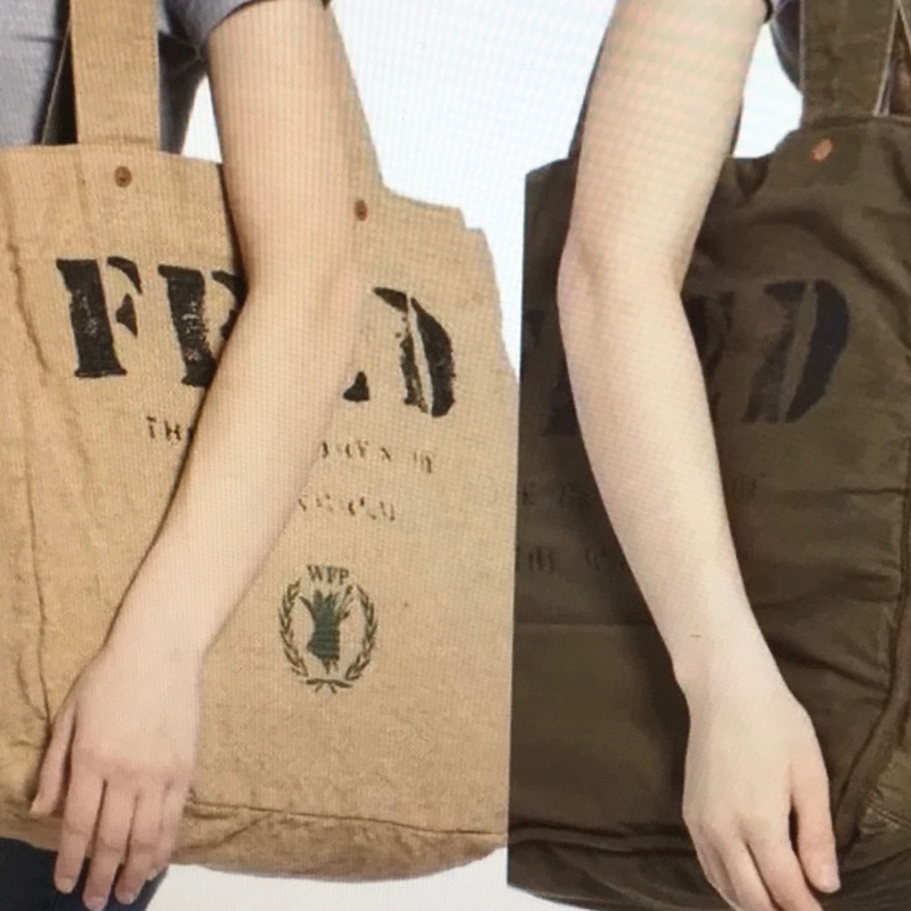 FEED Burlap/Canvas Bag Reversible by WFP - Picture 9 of 12